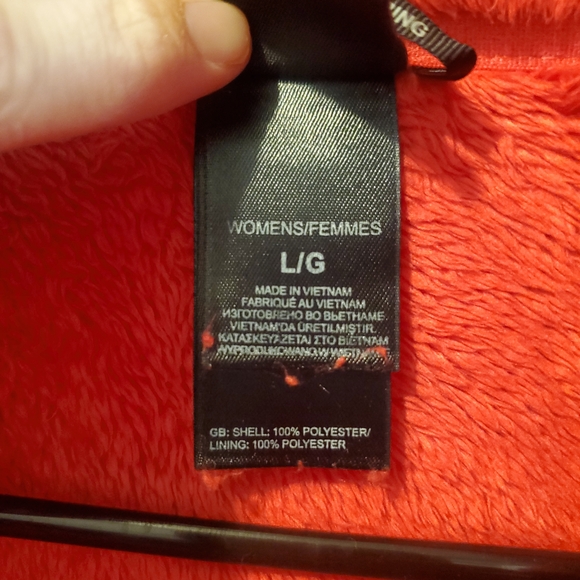 The North Face Women's Red Fleece Jacket. Size L. #JL - Picture 5 of 6